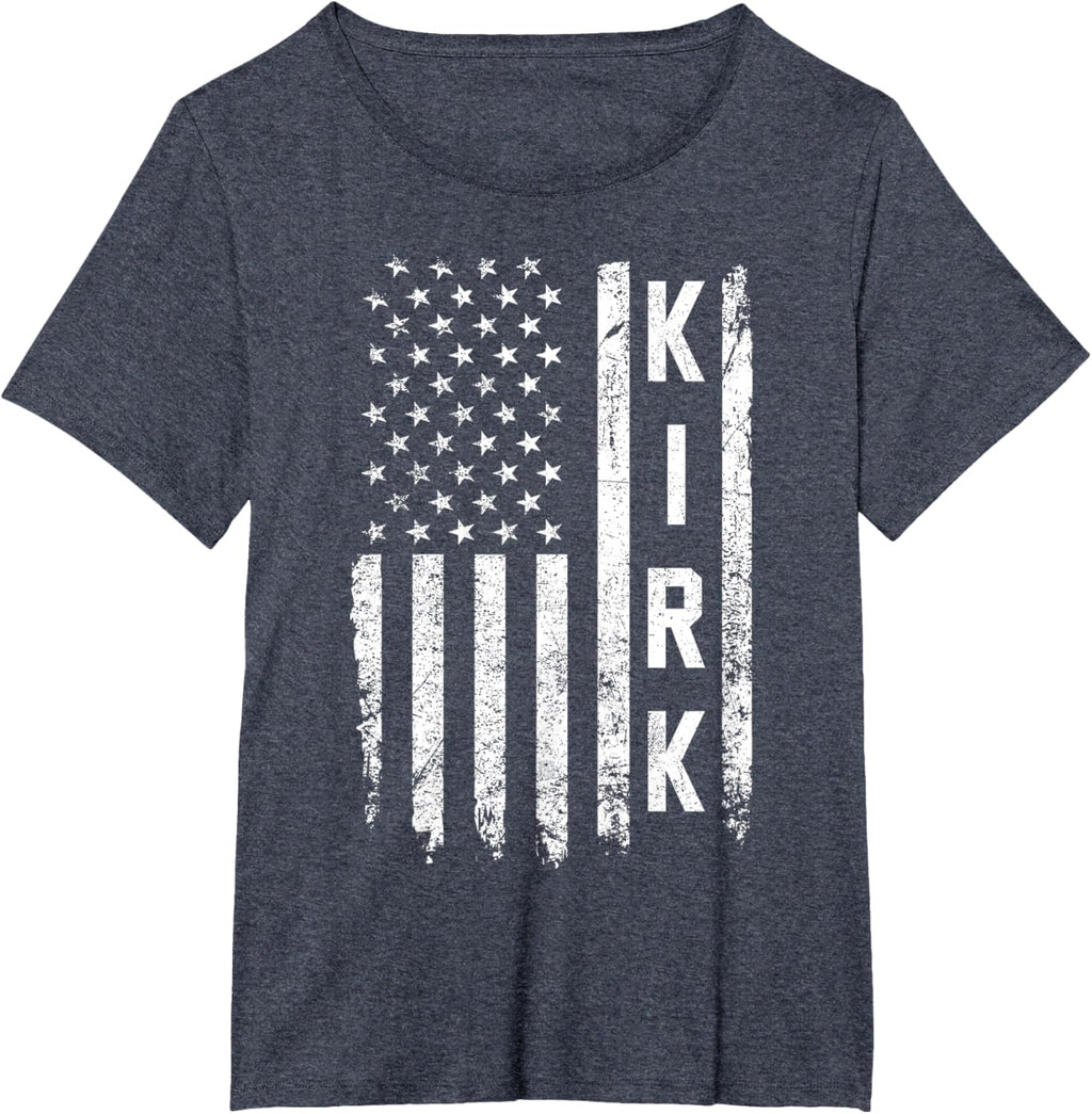 Retro Vintage Kirk US Flag T-Shirt