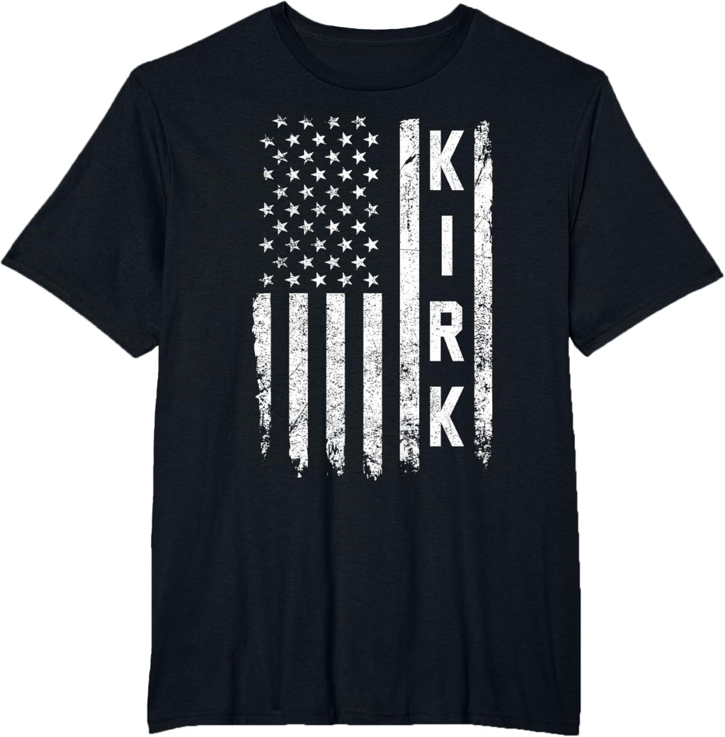 Retro Vintage Kirk US Flag T-Shirt
