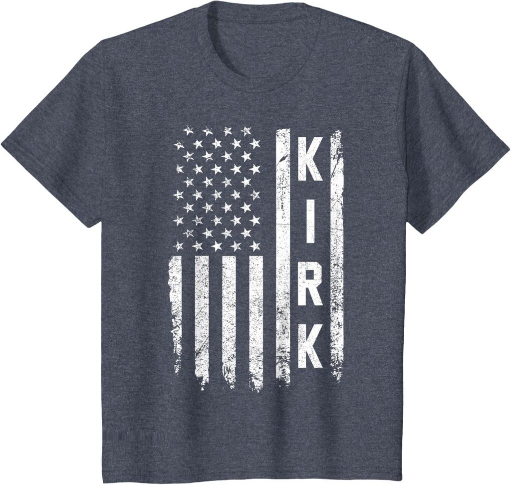 Retro Vintage Kirk US Flag T-Shirt