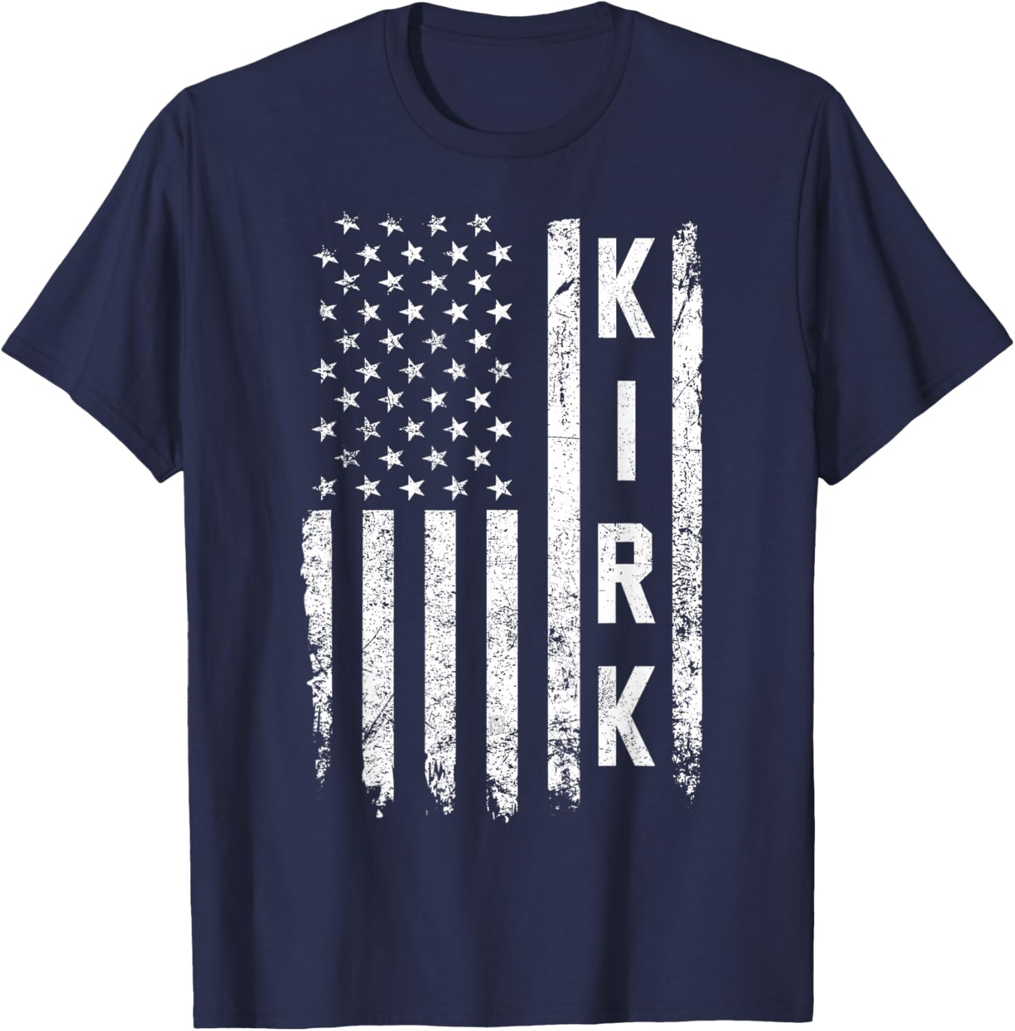 Retro Vintage Kirk US Flag T-Shirt