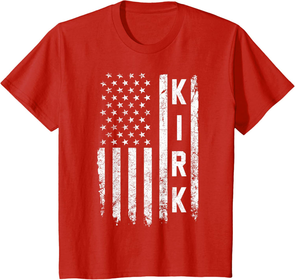 Retro Vintage Kirk US Flag T-Shirt
