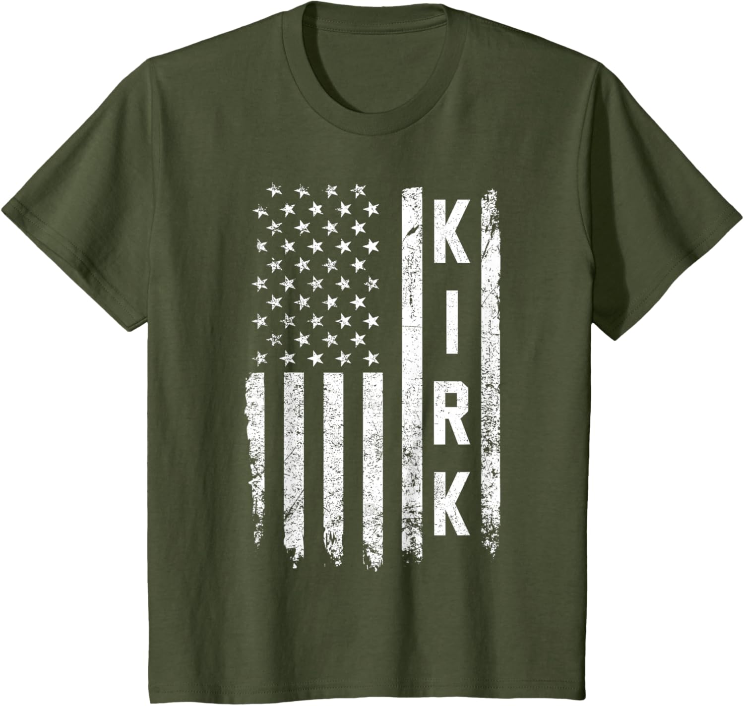 Retro Vintage Kirk US Flag T-Shirt