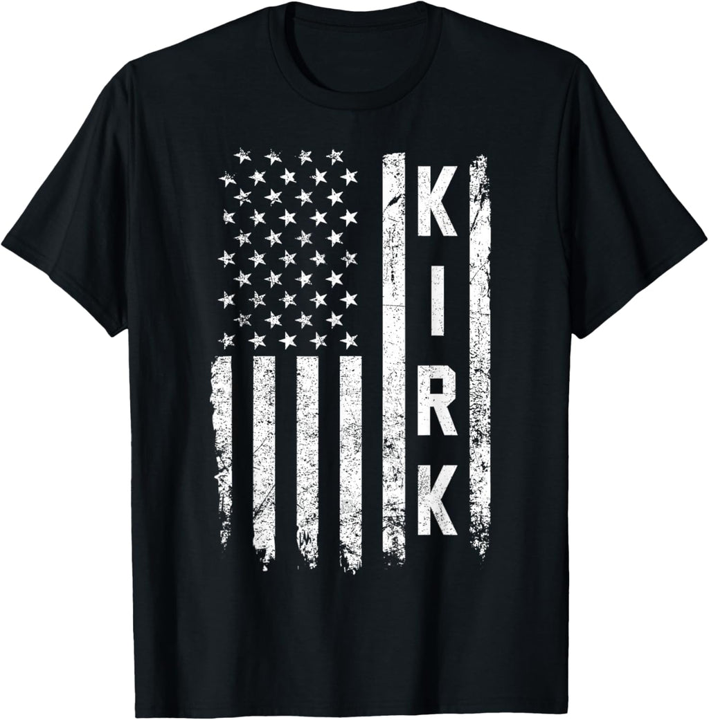 Retro Vintage Kirk US Flag T-Shirt