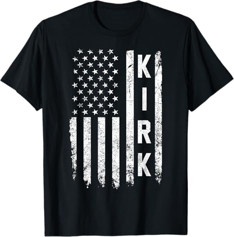 Retro Vintage Kirk US Flag T-Shirt