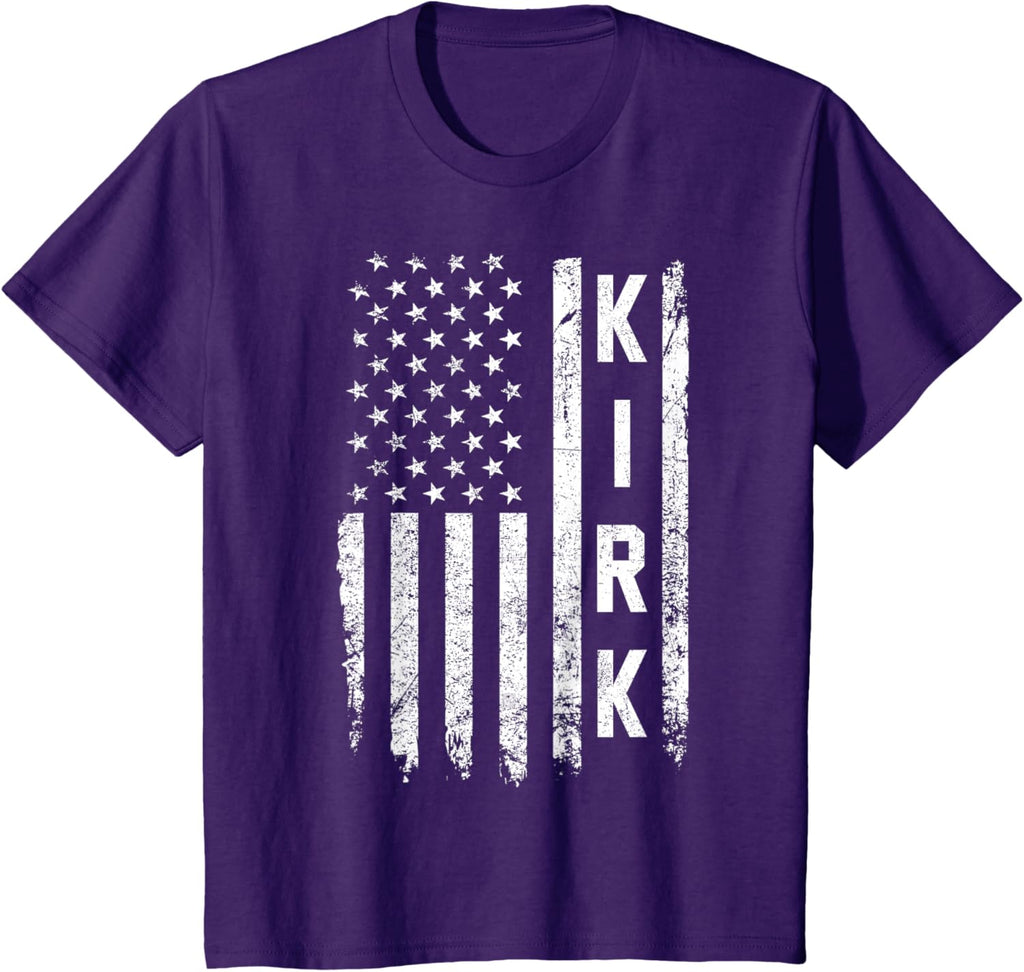 Retro Vintage Kirk US Flag T-Shirt