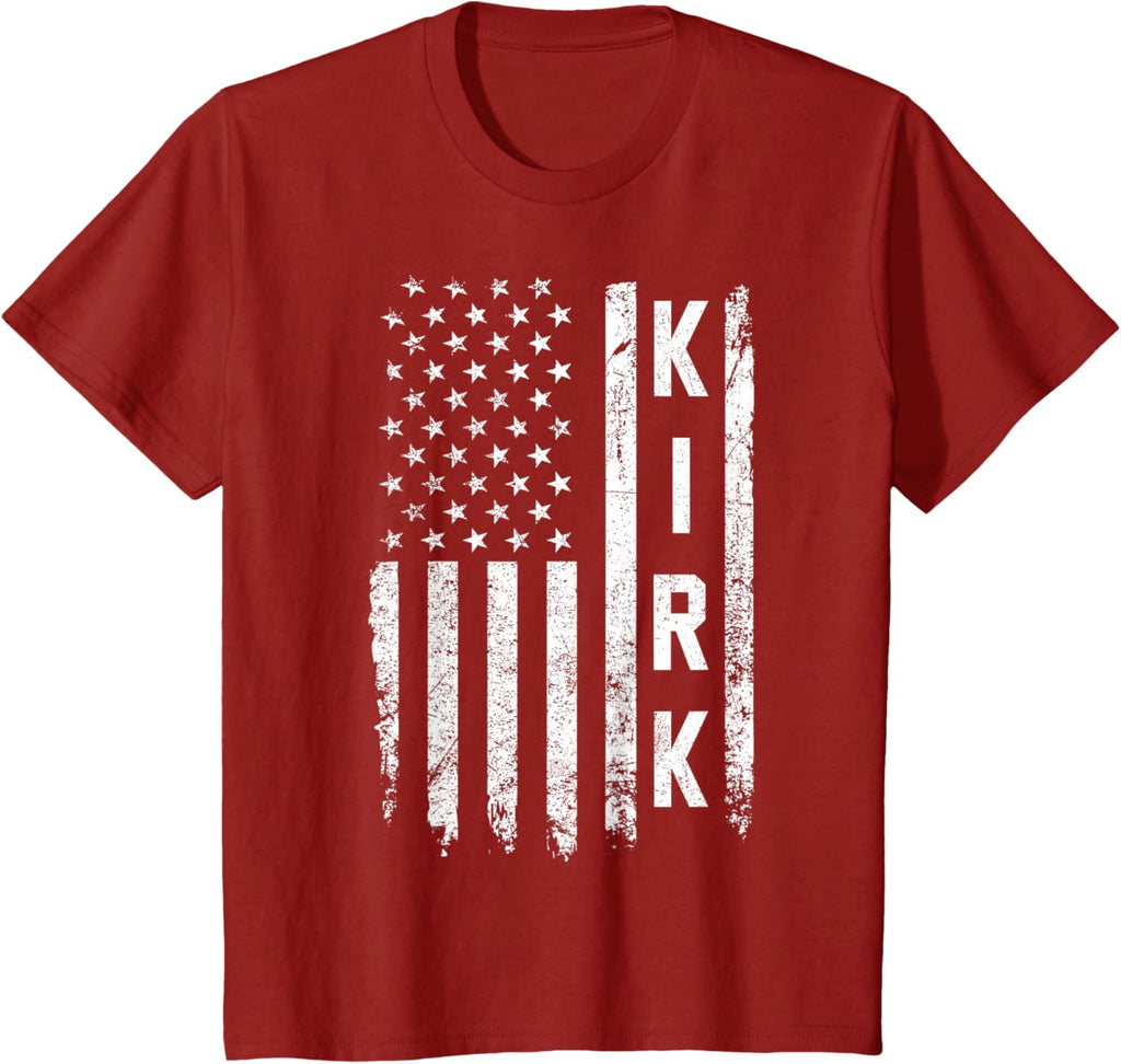 Retro Vintage Kirk US Flag T-Shirt