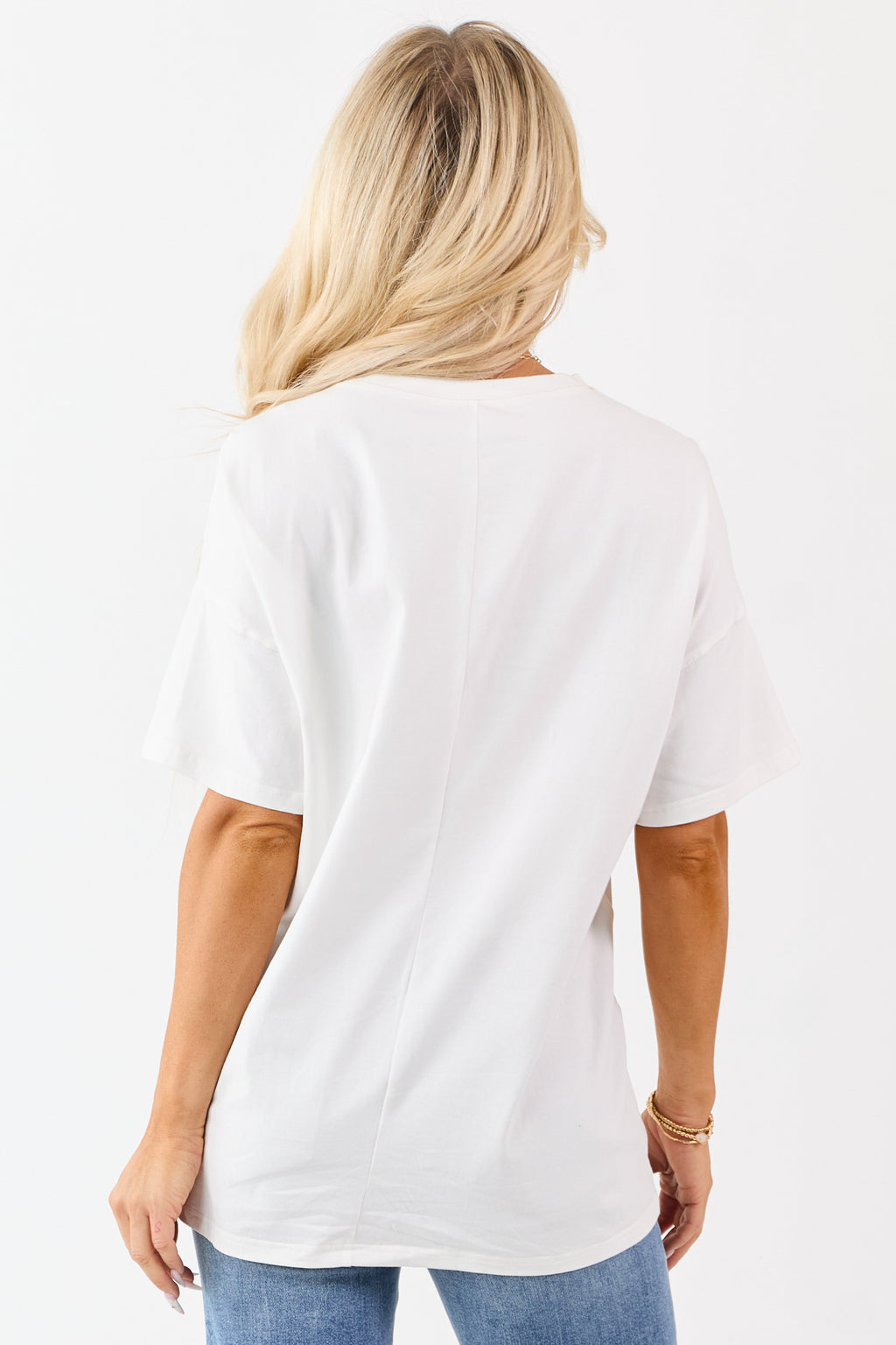 Off White Pumpkin Graphic Short Sleeve Top