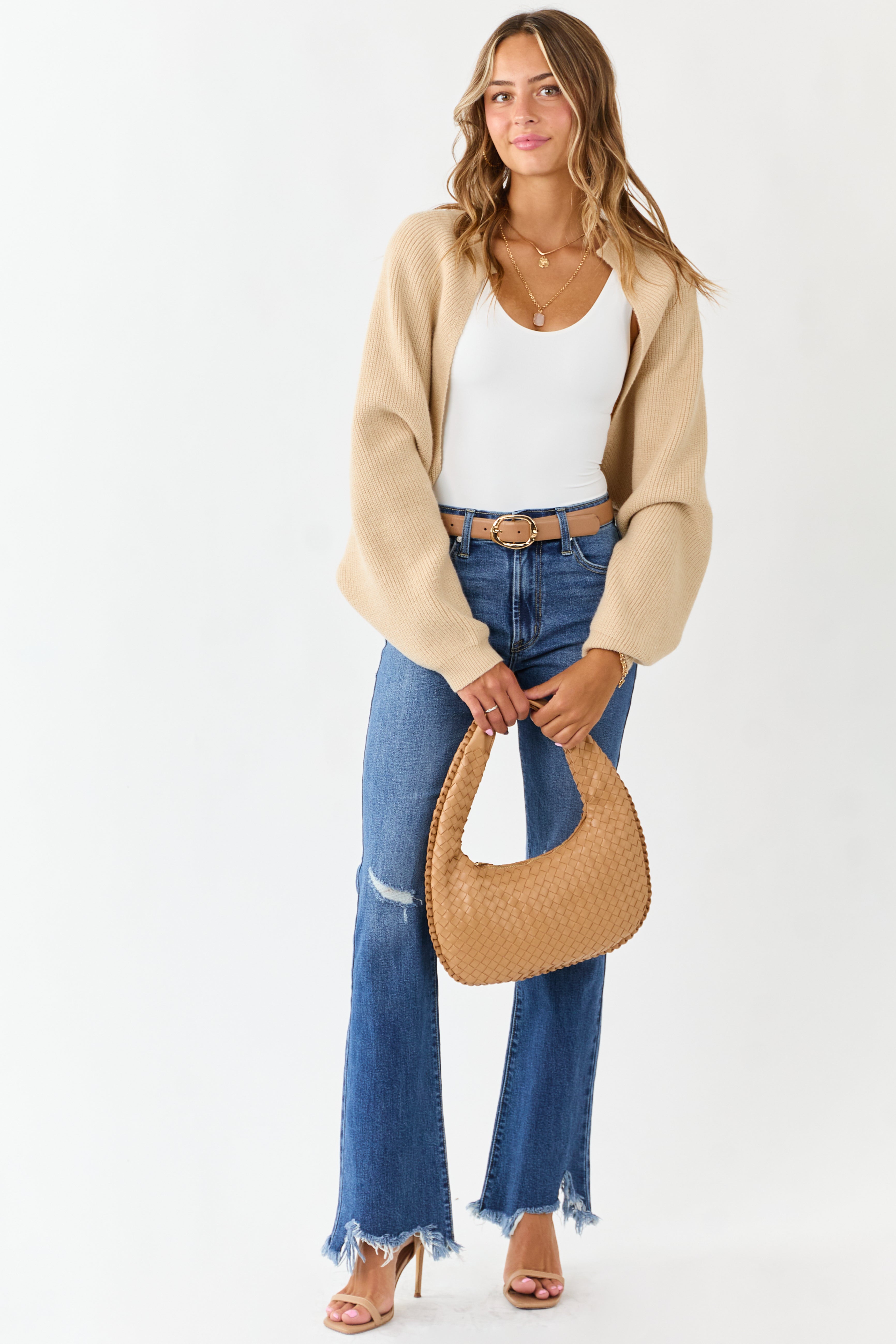 White Double Layered Scoop Neck Tank Bodysuit